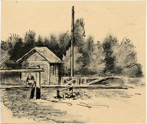 Бехтеев Владимир Георгиевич. Пейзаж. Этюд